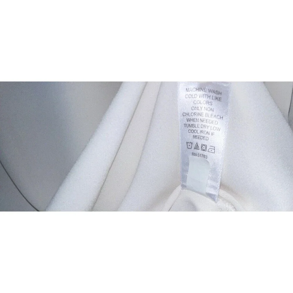 Maurice’s Shirt Short Sleeve 1/4 Zip Ivory Pull Over Women’s Size 4X - Picture 5 of 8